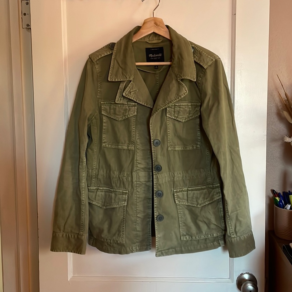 Green utility jacket from Madewell